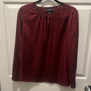 Liz Claiborne Women's Deep Red Blouse